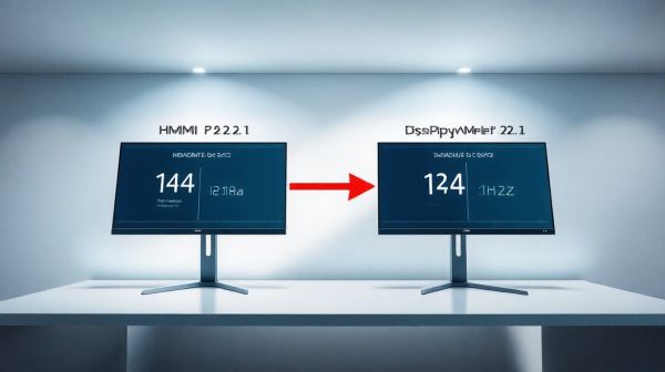 Comparatif HDMI 2.1 et DisplayPort 2.1 pour écran 144 Hz
